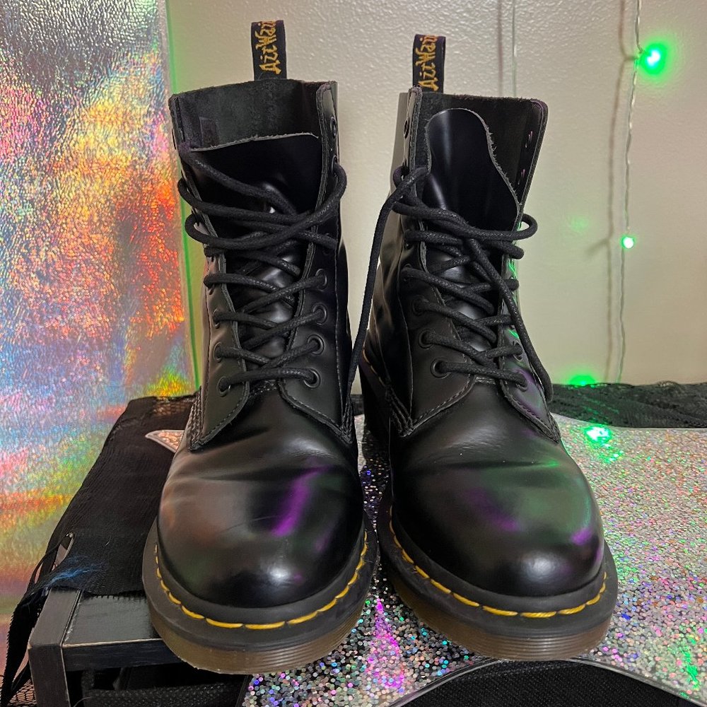 Dr Martens Clemency leather Heeled boots